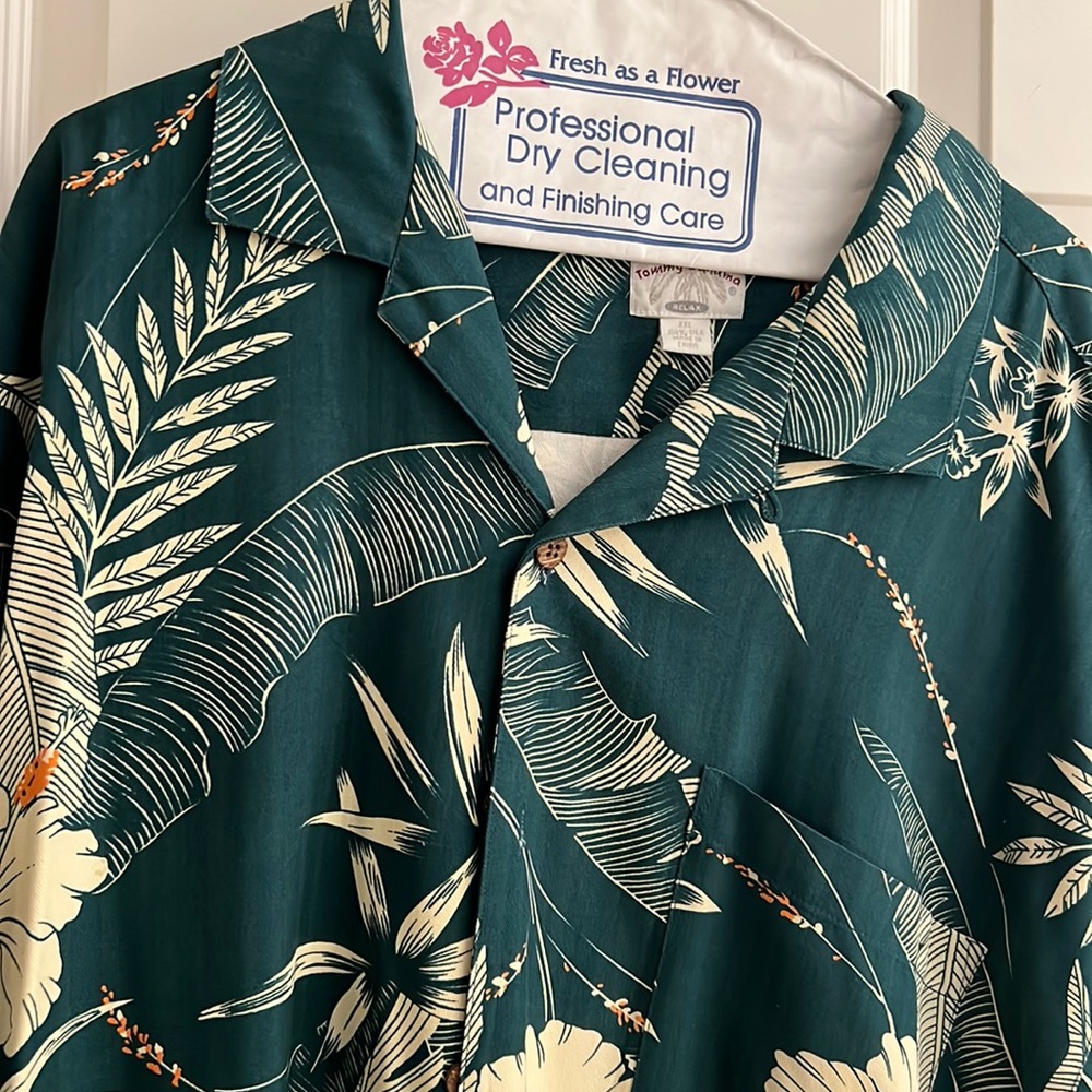 Tommy Bahama silk floral shirt